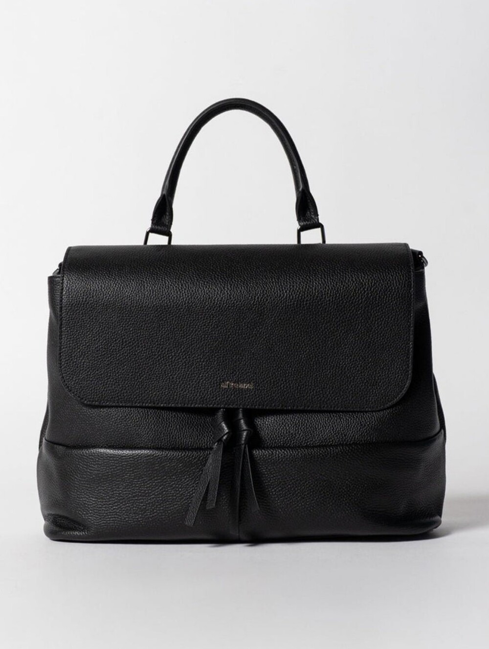 NWT ALF THE LABEL SIGNATURE LUXE ARI BACKPACK BAG - BLACK/GUNMETAL